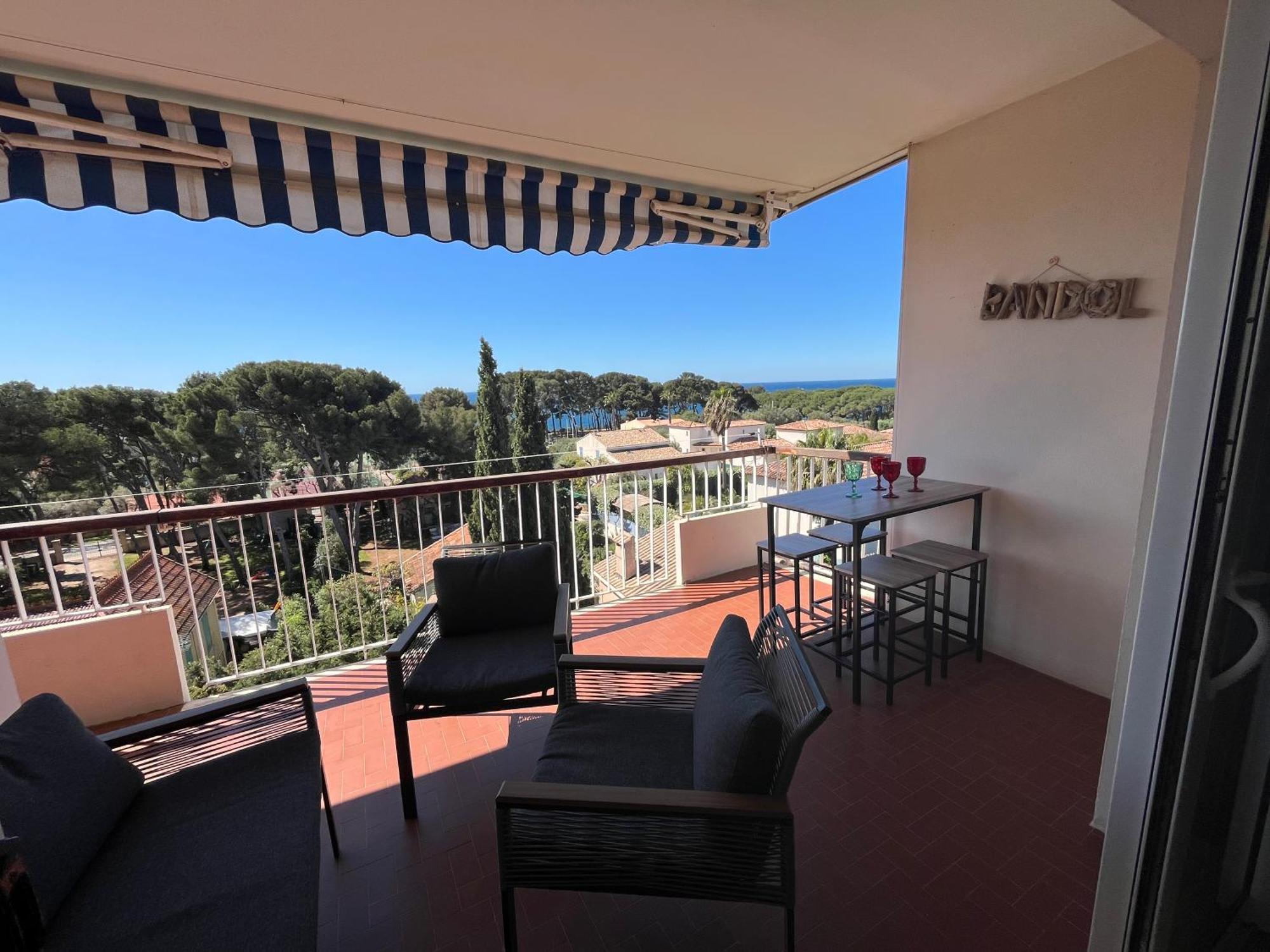 Appartement T3 Terrasse Vue Mer Бандол Екстериор снимка